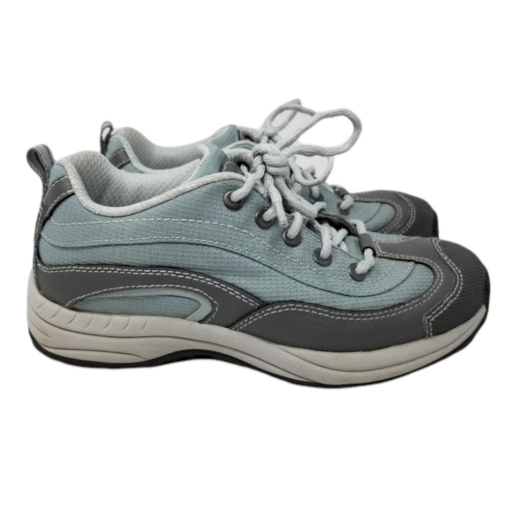 LL Bean Women's Size 6 Sneaker Trail Hiking Athletic Low Top Lace Up Blue Gray